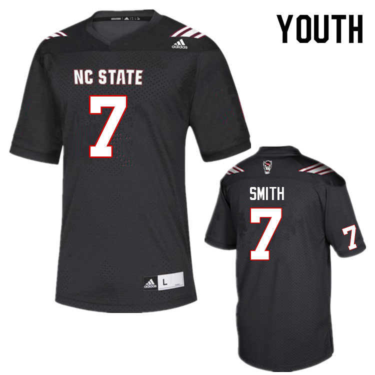 Youth #7 Anthony Smith NC State Wolfpack College Football Jerseys Sale-Black